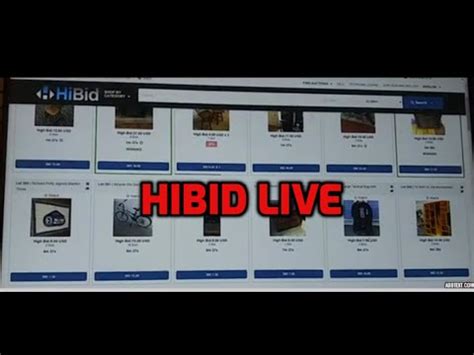 my hibid.com|Live and Online Auctions on HiBid.com.